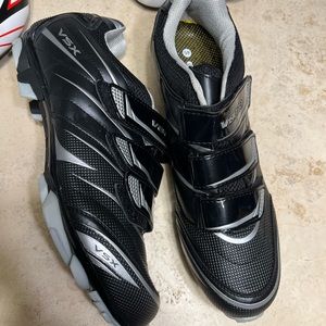 VSX Men's Black Athletic Cleats with Silver Accents